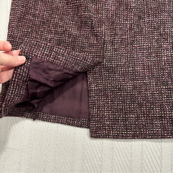 Ann Taylor Petites 6P tweed pencil skirt, textured, wool blend, gorgeous - Picture 2 of 11